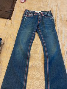 Designer Embellished Denim Jeans