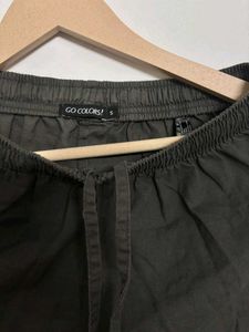 Dark Olive Green Relaxed Fit Pants