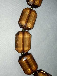 Chunky Amber Beaded Necklace