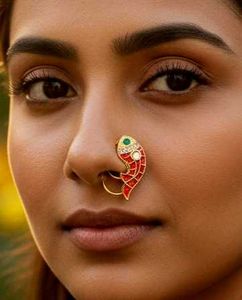 Gold plated Fish Nose Pin