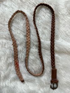 Braided Leather Belt