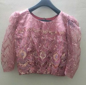 Sparkling Pink Net Lehenga