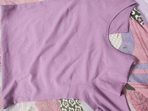Lilac Pleated Top