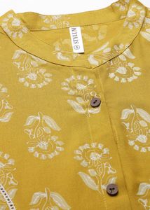 Premium vibrant yellow kurta