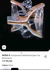 Moda-X Clear Block Heels