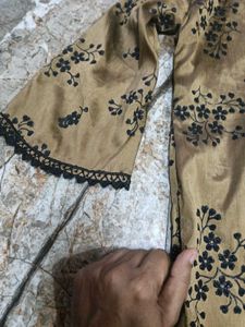 Golden Floral Kurta