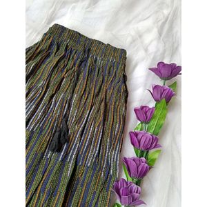Long Skirt With Slit On Both Sides