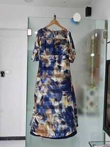Stylish Abstract Print Maxi Dress