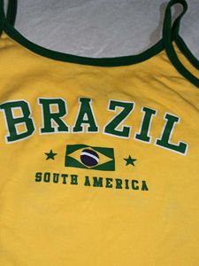 Brazil Themed Crop Top