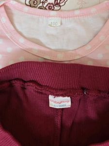 Cute Bunny Top &amp; Leggings Set for Girls