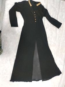 Elegant Brown Sequined Maxi Dress