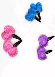 10 set of Handmade Crochet Hair Clips