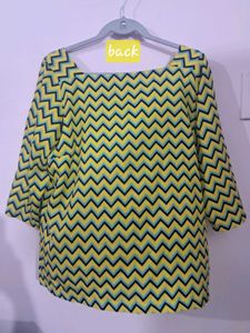 Printed Yellow Top