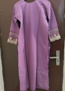 Premium Embroidery Straight Suit
