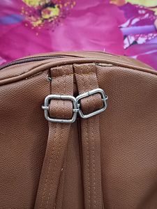 Brown Leather Backpack