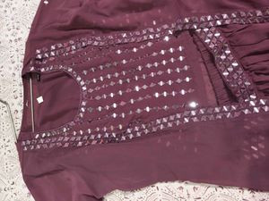 beautiful 3 piece dress with shrug and real mirror
