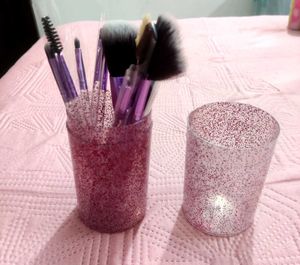 Sparkling Makeup Brush with Holder unused 💫