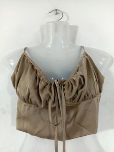 Dark Cream Colour Bralette Top (Women's)