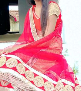Stunning Red &amp; Gold Lehenga Choli
