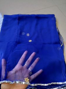 Royal Blue Embroidered rajputi Lehenga Ch
