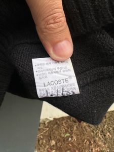 Lacoste Striped Half-Zip Sweater