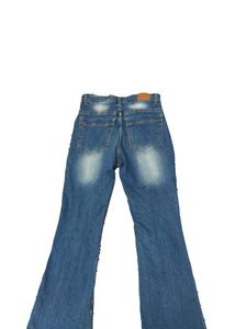 Stylish Flared Ripped Jeans