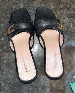 Chic Black Slip-On Sandals