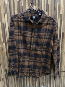 The Bear House Brown & Black Checkered Shirt