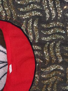 Elegant Red Kurta with Gold Embellishment