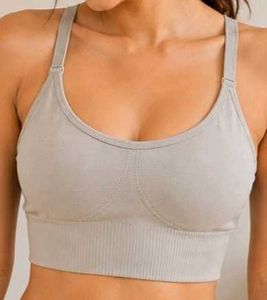 Imported Seamless Ribbed Sports Bra