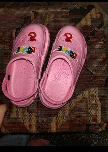 Pink Clogs with Charms