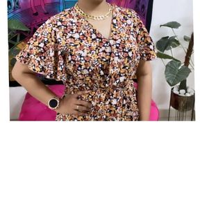 Chic Floral Print Midi Dress