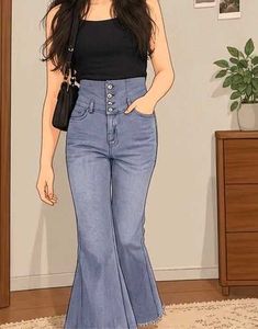 Flared High-Waisted Jeans