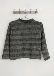 Stylish Grey Long Sleeve Top