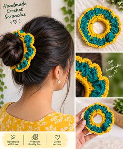 Handmade Crochet Scrunchie