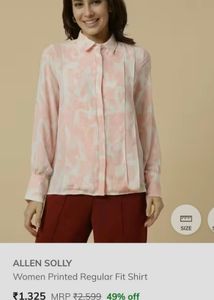 Chic Pink Floral Print Blouse