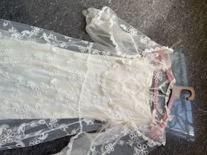 Elegant White Lace Dress
