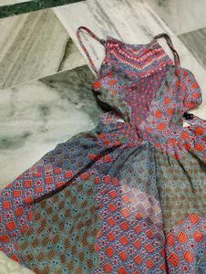 Boho Print Halter Neck Romper dress