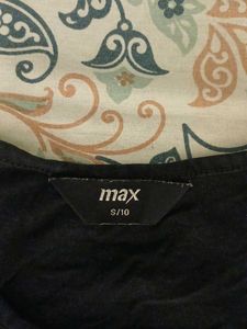 MAX Camo Print Cold Shoulder Top