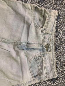 Light Wash Denim Maxi Skirt