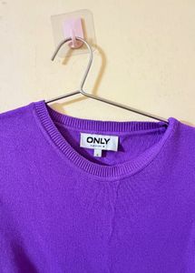 ONLY Purple Knit Sweater