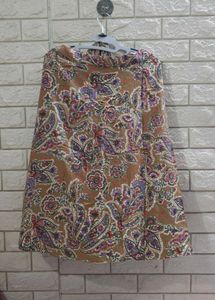 Boho Paisley Print Wrap Skirt
