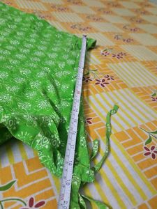 Vibrant Green Printed Skirt