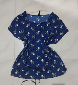 Poodle Dog Print Top