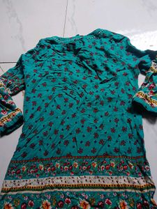 Bohemian Floral Print Tunic Top