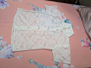 Brand New White Lace Shirt