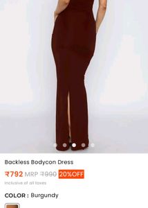 brown bodycon dress
