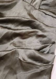 Satin Ruched Mini Dress