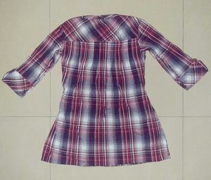 🤍 Chic Plaid Tunic Top
