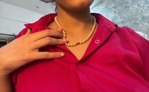 Beige Pearl Necklace